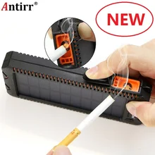 15000 mAh Солнечная батарея портативная Внешняя батарея Аккумулятор на солнечной батареи зарядное устройство с электрическая зажигалка для сигарет для смартфона
