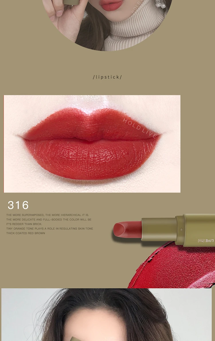 Brand HOLDLIVE 5Pcs Velvet Matte Lipstick Set (7)