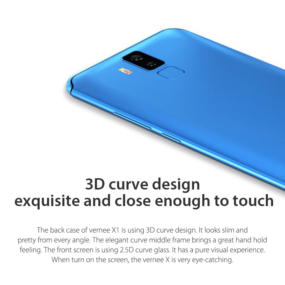 Sale Vernee X1 4G 6200mAh Face ID Smartphone 6GB RAM 64GB ROM Helio P23 MTK6763 Android 7.1 16+5MP 13MP+5MP 4-Cam Fingerprint 9