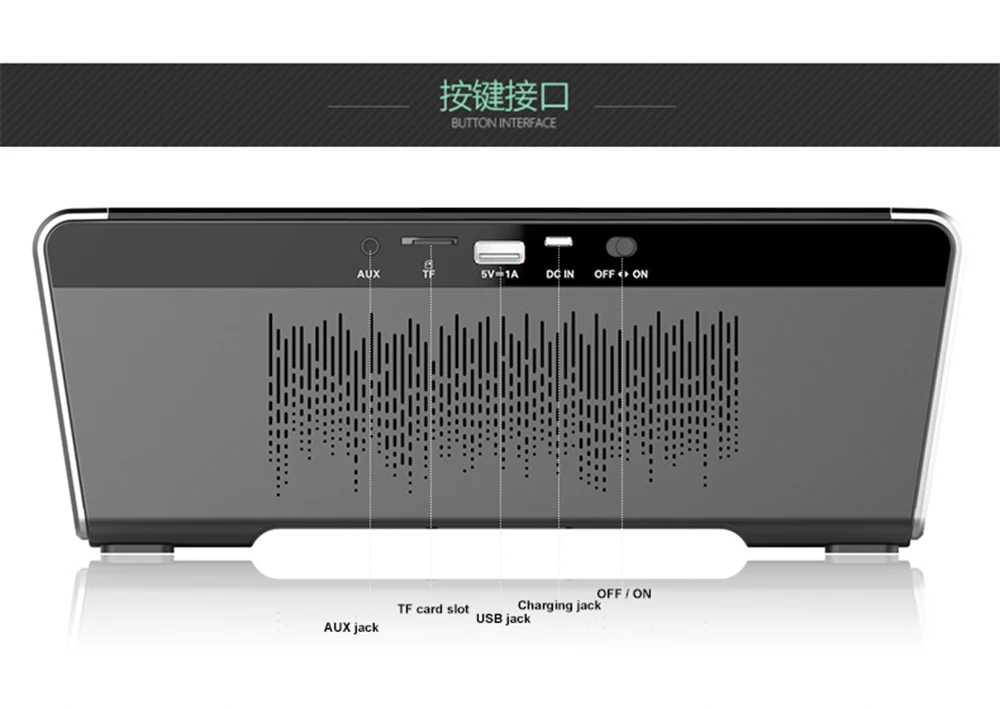 VONLUXE Portable Wireless Bluetooth Speaker 20W by Dual Ten Drivers Power Amplifier Speaker Bass with Mic 5000mAh for Phones (26)