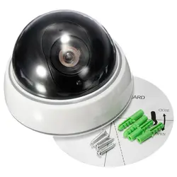 

High Quality Price Dummy Dome CCTV Camera Antitheft Security Store Shop Indoor Outdoor Fake Red LED