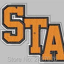 Вышитая аппликация на заказ или значки с милым 3 буквенным логотипом крепится на одежде