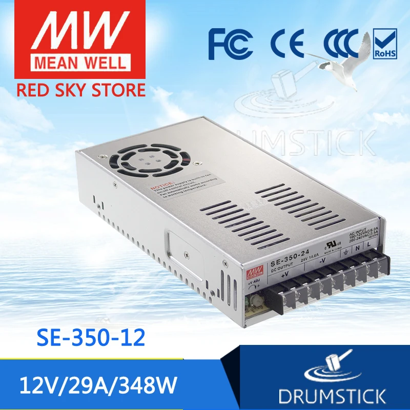 Бренд MEAN WELL представляет SE-350-12 12V 29A meanwell SE-350 348W один Выход переключение Питание |