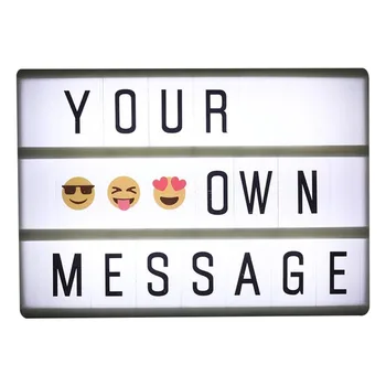 

A5 Size LED Combination Light Box Night Lamp DIY Letters Cards USB Powered Cinema Lightbox Dropshipping