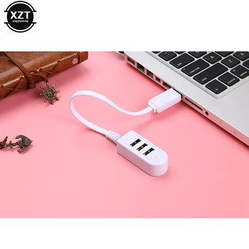 

2019 Mini USB 2.0 Hi-Speed 3 Port USB Hub Splitter Hub Adapter Extension Splitter For PC Computer Portable Hard Drives newest