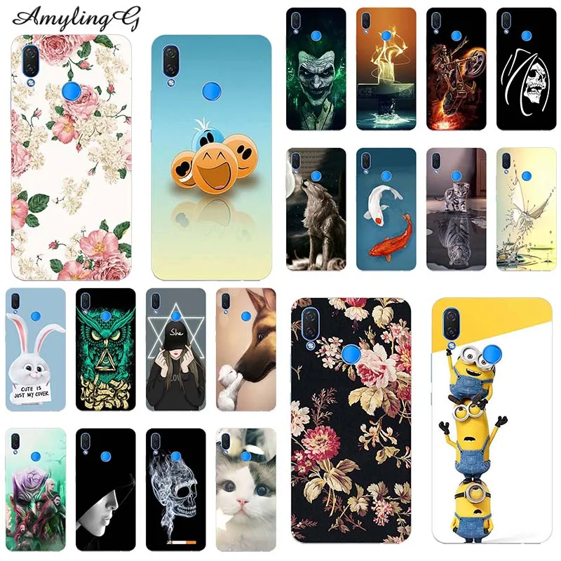 

Fashion Image TPU Case For Tecno Camon 11 Pro Camon11 6.2" Case Print Soft Silicon TPU Back Cover Cartoon Rose Shell Fundas Para