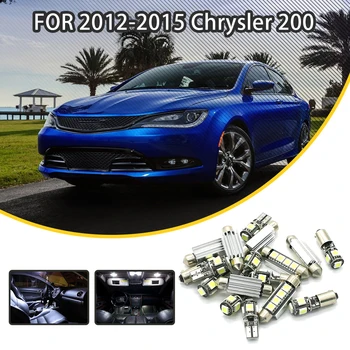 

LOAUT 2pcs White Canbus 13-SMD Car LED Light Bulbs For Chrysler 200 2012 2013 2014 2015License Plate lights
