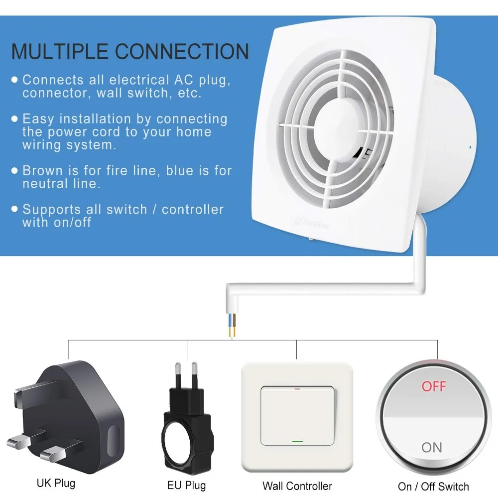 6 Silent Exhaust Fan Ventilator Ceiling Wall Window Mount Bathroom Kitchen Hood Ventilation Outlet Air Extractor Cfm 150d Fan For Bathroom Exhaust Fanfan 110v Aliexpress