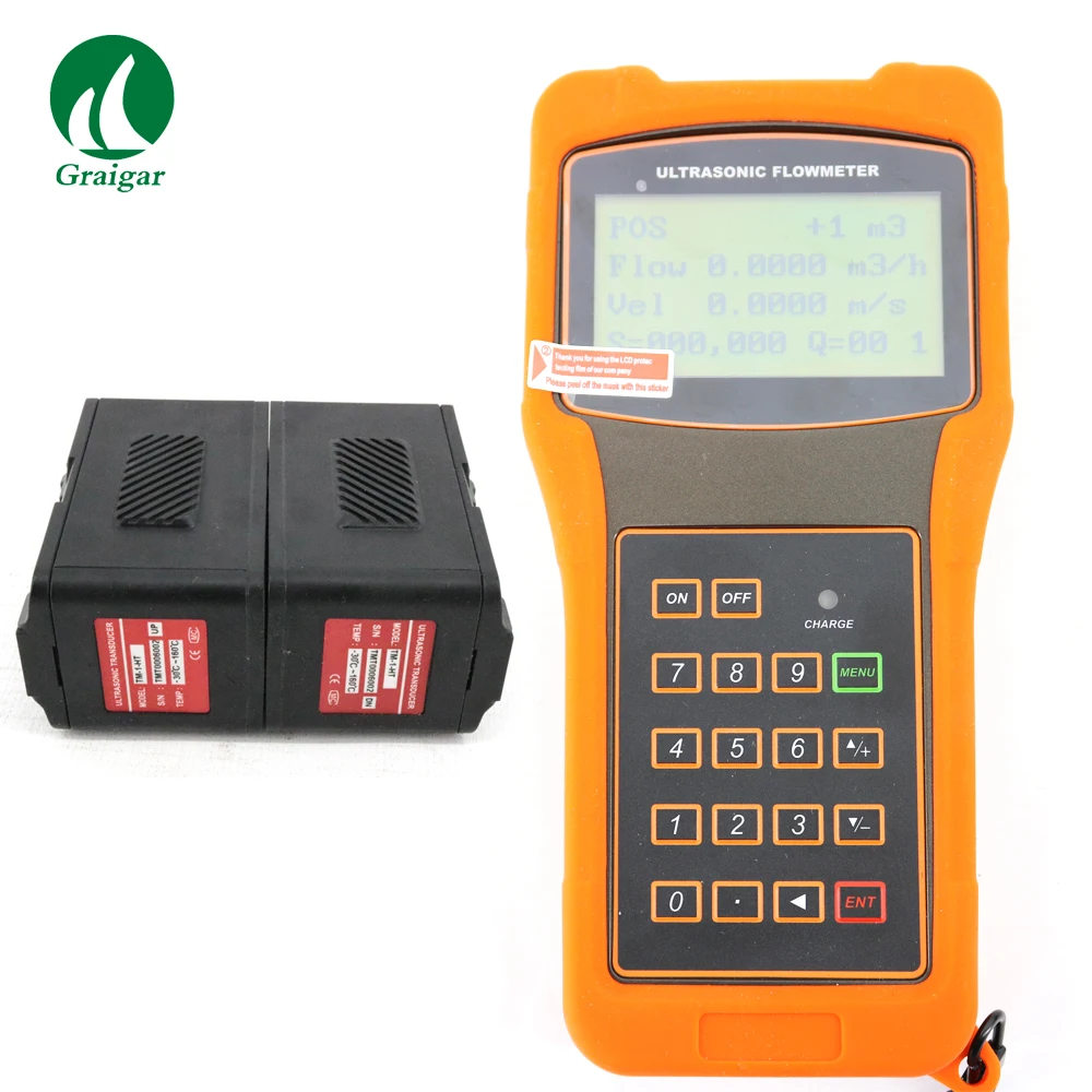 TUF-2000H Ultrasonic Flow Meter with TM-1-HT High Temperature Sensor DN50~700mm Temp -40~160C | Инструменты