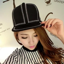 Новое поступление, вышитая линия, шапка, смелые линии, бейсболка, однотонная бейсболка, индивидуальная Кепка с плоским козырьком