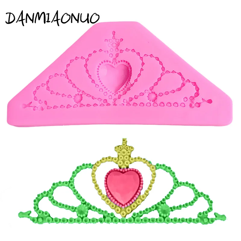 

Princess Crown Silicone Cake Mold Fondant Cake Decoration Tools Wedding Cake Muffin Chocolate Molds Food Grade Silicone Fondant