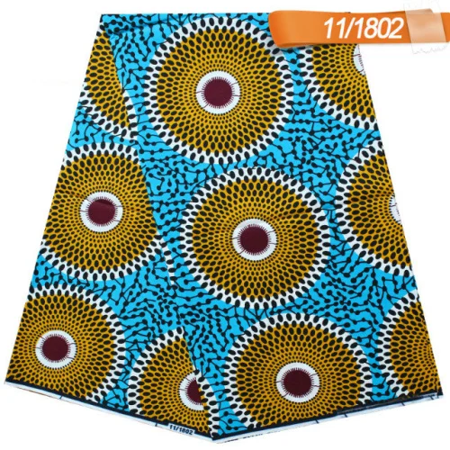 

2019 Newest arrival design African block Printed veritable super Wax hollandais for garment 11-1802