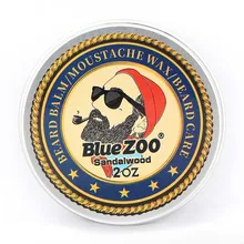 Blue ZOO, мужской органический бальзам с маслом для бороды, воск для усов, воск для укладки, пчелиный воск, увлажняющий, разглаживающий, нежный, мужской, уход за бородой, натуральный бальзам для бороды