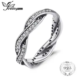 Jewelrypalace 100% кольца из стерлингового серебра 925 кубического циркония бесконечности обручальные кольца кольцо ювелирные изделия для невесты