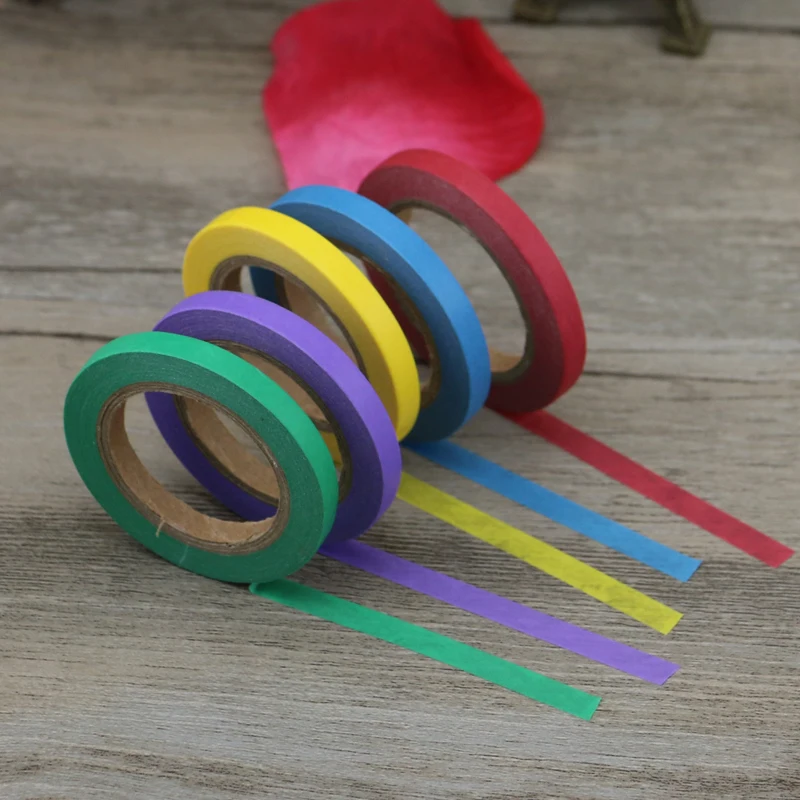 

New slim washi tape school supplies stationery tape office stationery rainbow tape 5mm*10m