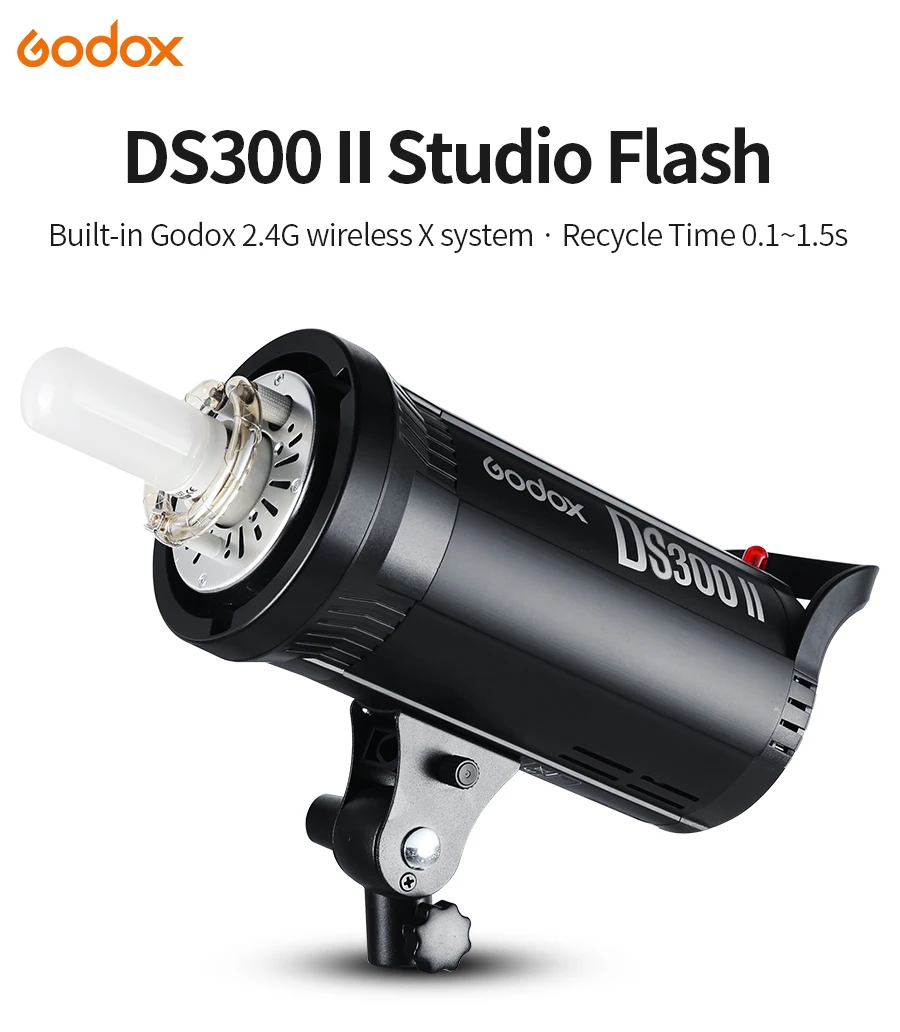 Godox DS300II 300 W GN58 Bowens Mount студийная вспышка со встроенным 2,4 г Беспроводной X Системы Фотография Студия Flash Light