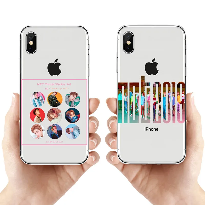 

NCT 127 Kpop grupo Menino Macio TPU Case capa Do Telefone Para o iphone X XR MAX 8 7 6 S PLUS 5 KPOP K.A.R.D MONSTA X 127 NCT