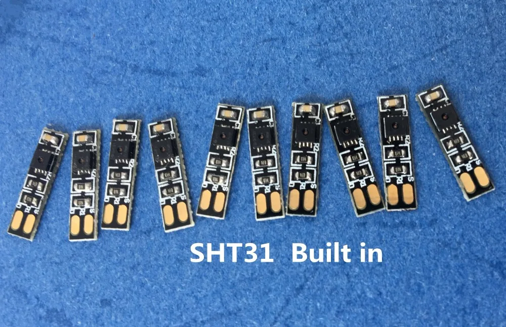 

10PCS/LOT Digital temperature and humidity SHT31 Original sensor IIC Double pull resistance filter capacitor Customized DIY