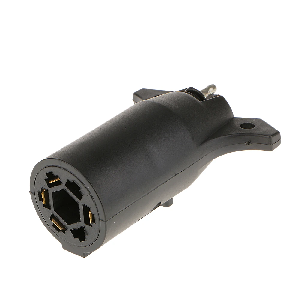 7 Ways Round to 4 Ways Pin Flat Trailer Adapter Plug Connector Converter 7 Ways Round to 4 Ways Pin Flat Trailer Adapter Plug Connector Converter