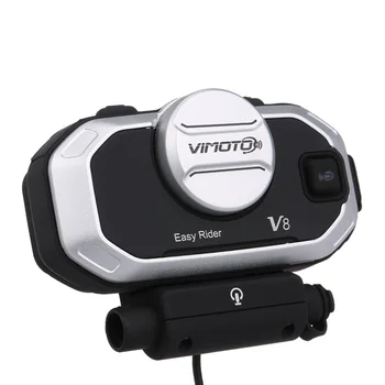 

V8 Motorcycle Helmet BT Intercom Headset IPX5 Waterproof Interphone Simultaneously MP3 GPS Walkie-Talkie Long Stand-by Time