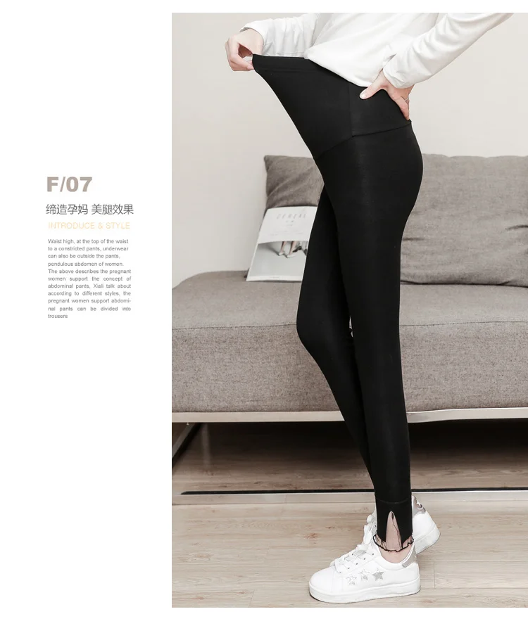 Новые штаны для беременных модные корейские леггинсы для ног для беременных женщин брюки для подтягивания живота осень-зима