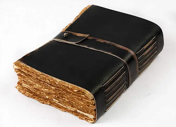 

Handmade Genuine Leather Village-Vintage Leather Journal Writing Notebook journaling sketching painting Fountain calligraphy pen
