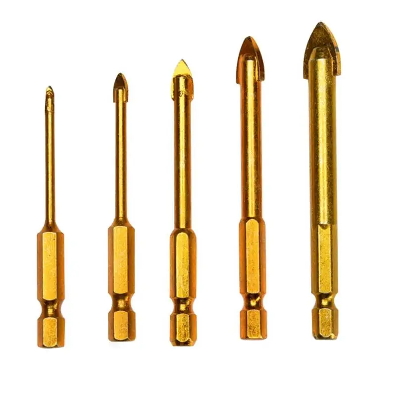 Buy 5pcs Glass Drill Bit Set Tungsten Carbide Tipped