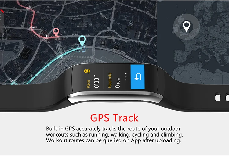 IP68 Водонепроницаемый gps Smart пульсометр часы Фитнес браслет, трекер активности 3 Для Сяо Ми Android IOS Телефон