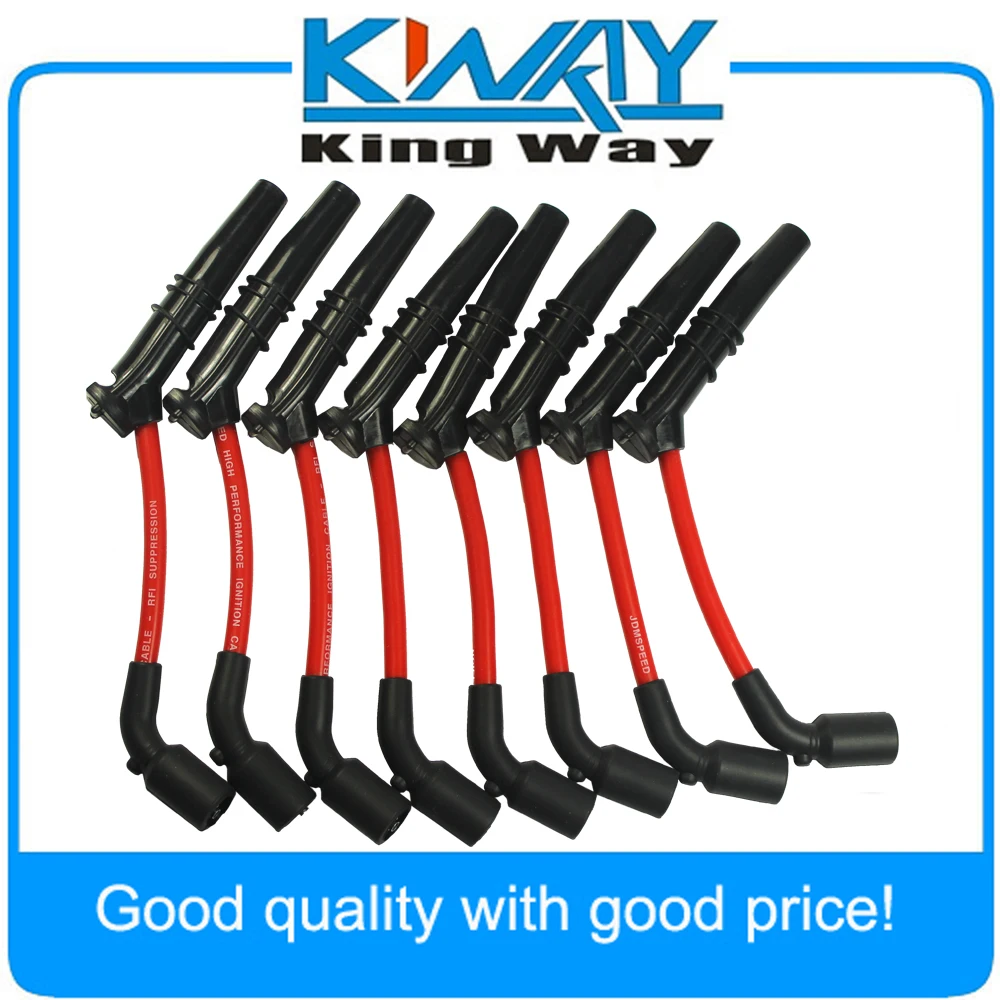 

10.5MM HUGE SPARK PLUG WIRES SET FIT FOR GM CHEVY PONTIAC CHEVROLET LS1 LS2 LS3 ENGINE