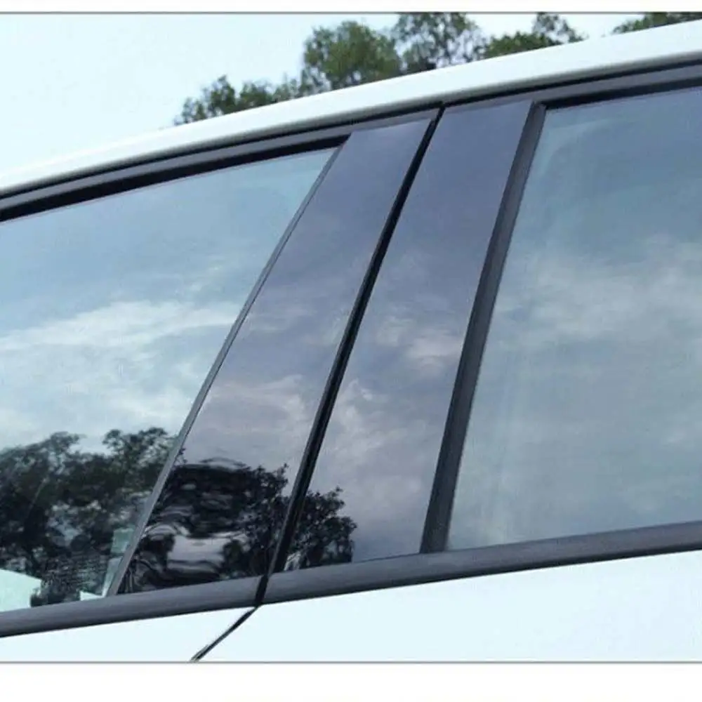 Stainless Steel Window Pillar Posts trim 6pcs For Honda CRV CR-V 2017 2018
