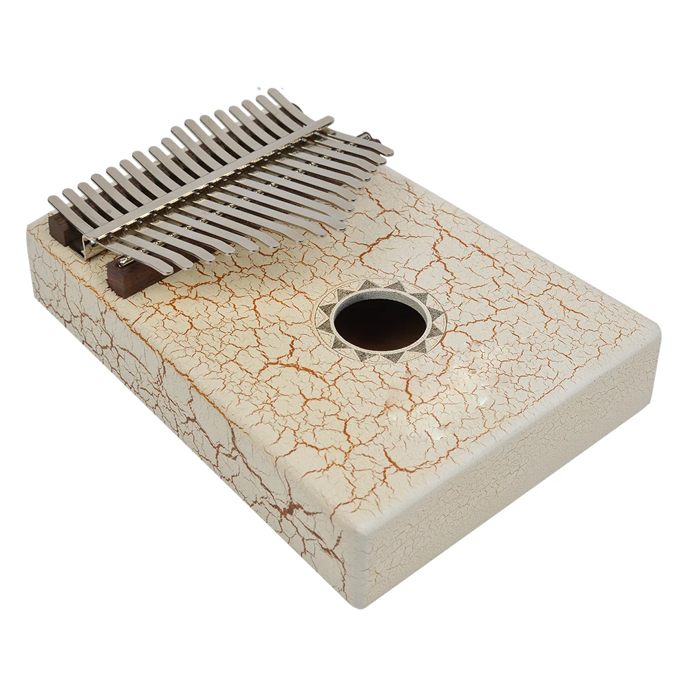 17 Key Kalimba Mbira Sanza Portable Fashion Ice crack texture Finger Thumb Piano Keyboard Marimba Wood Musical Instrument