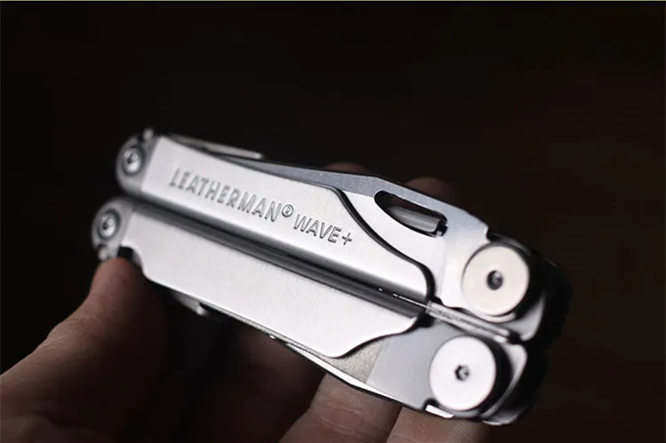 Мультитул LEATHERMAN-Wave Plus с высококачественными сменными кусачками и пружинными ножницами, нержавеющая сталь