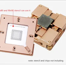 BGA станция для реболлинга комплект 90*90 мм 80*80 мм BGA станция с 10 шт Универсальные трафареты BGA