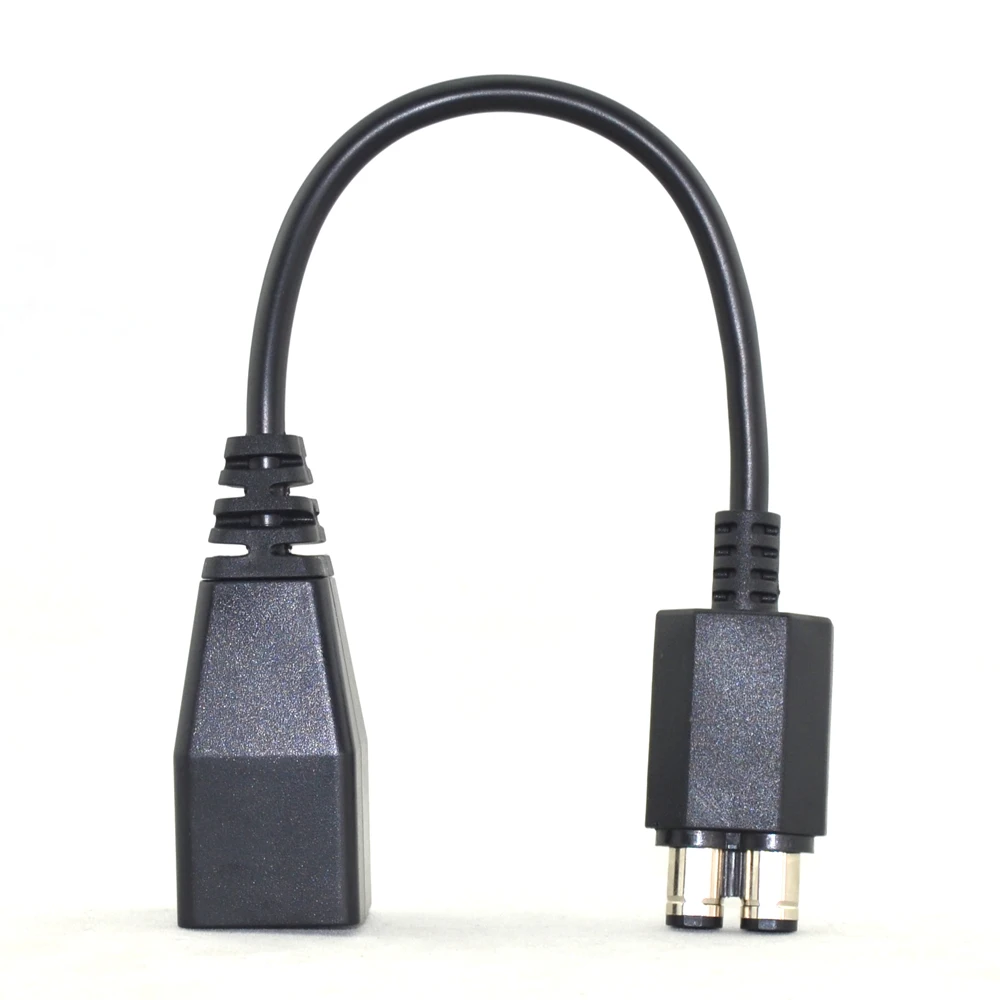 Высокое качество 2-с двумя разъемами Питание адаптер передачи Разъемы Адаптера переменного тока конвертер кабель для xbox 360 для xbox 360 тонкий