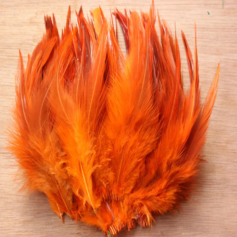 50 шт. декоративные перья индейки 10 15 см 4 6 дюймов|natural turkey feathers|turkey feathersfeather orange |