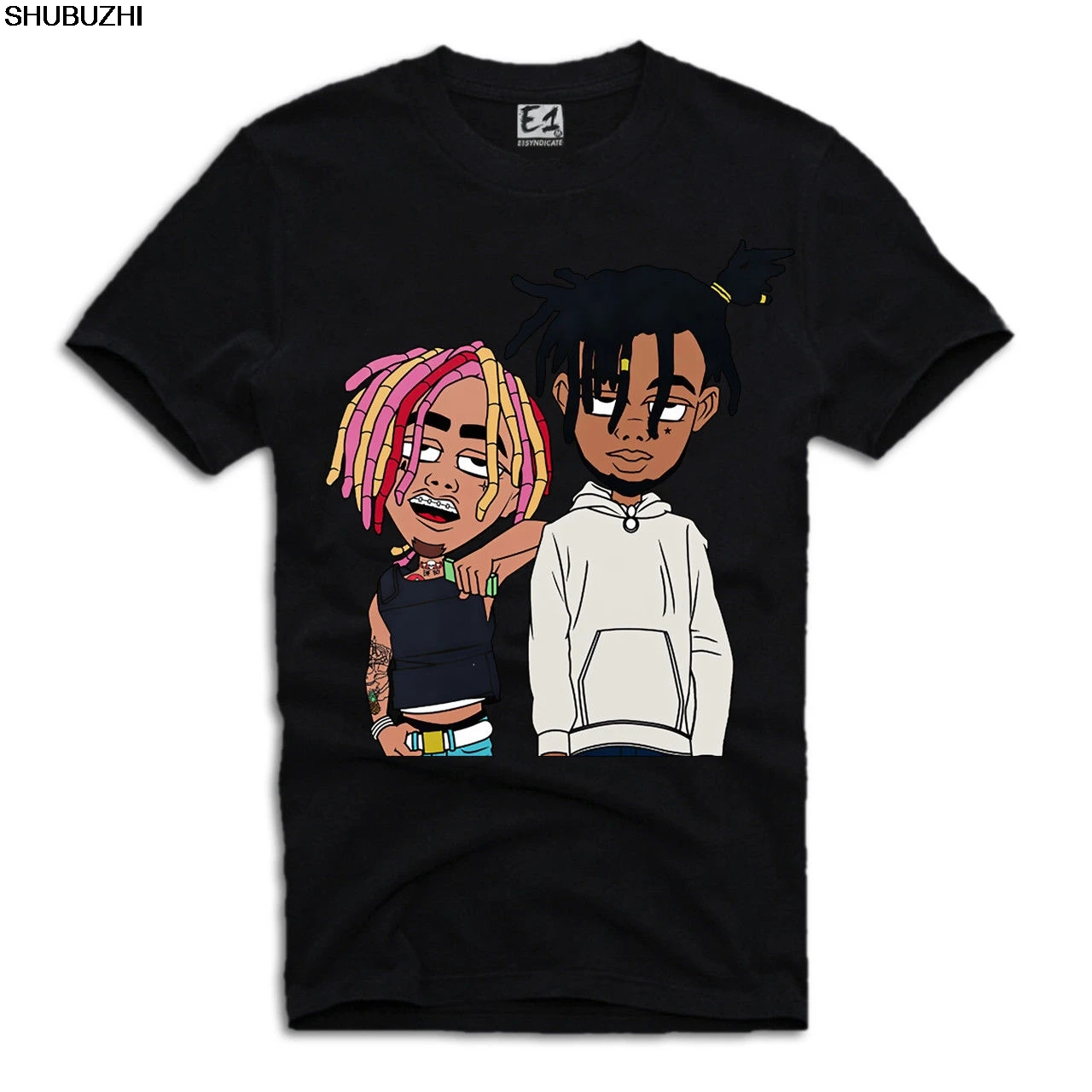 

E1Syndicate T-Shirt Lil Pump SMOKEPURPP Cartoon Peep ESKETIT A485 Cartoon t shirt men Unisex New Fashion tshirt sbz4278