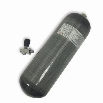 Billig AC10921 Paintball Gun Pistole/Scuba Tauchen Tank/300bar Carbon Faser 9L Pcp Druckluft Gewehr/Airforce Condor & Hpa Gauge Ventil