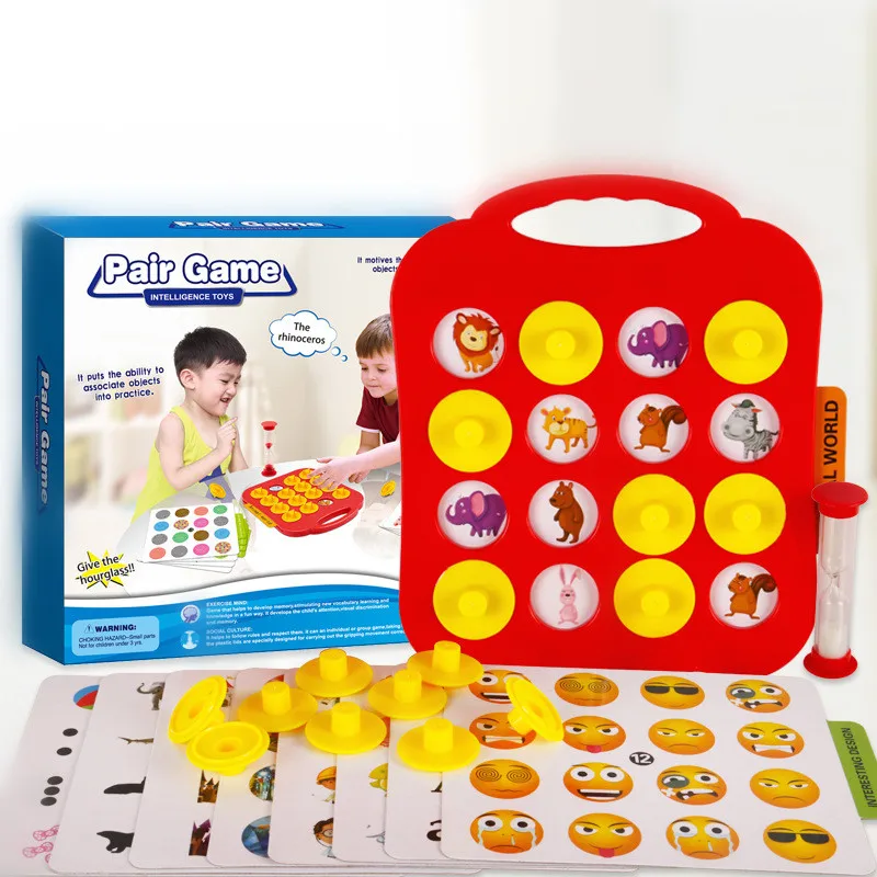 

Pair Game Focus on Concentration Memory Training Children's Parent-Child Toy board Party Game Chess two children play for kids