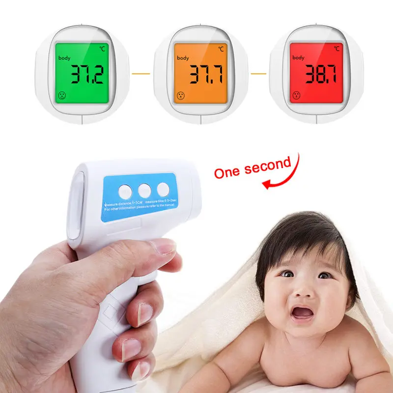 

Baby Thermometer LCD Digital Infrared Forehead Body Temperature Gun Measure Tool Non-contact Thermometer for Kids Adult Care