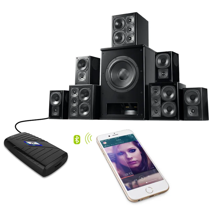 Беспроводной приемник Bluetooth с микрофоном BT 3,0 Audio Music Box A2DP 3,5 мм RCA для телефона автомобиля AUX Главная Аудио системы