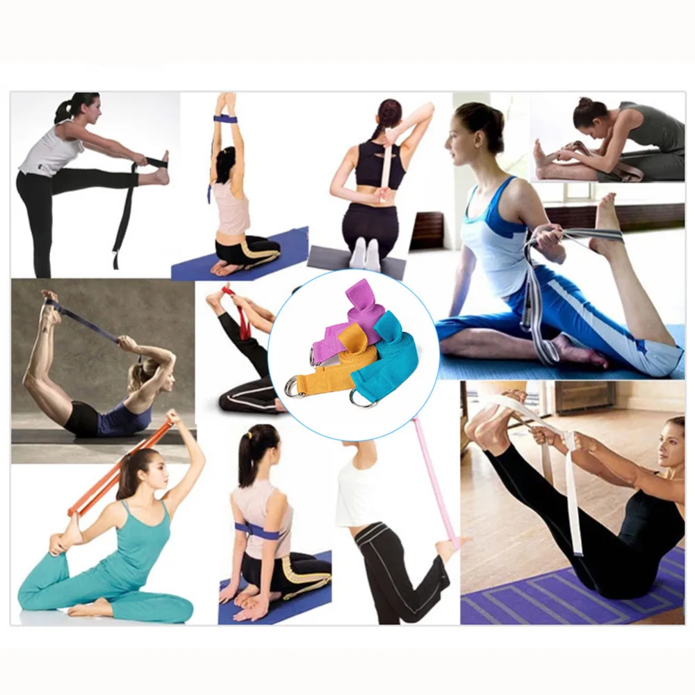 Fitness-Yoga-Pilates-Sling-Strap-D-Ring-Exercise-Belt-High-Quality-Cotton-Soft-Adjustable-Resistance-Bands