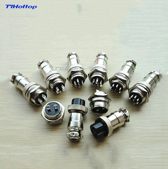 

1set GX16 2/3/4/5/6/7/8/9 Pin Male Female 16mm L70-78 Circular Aviation