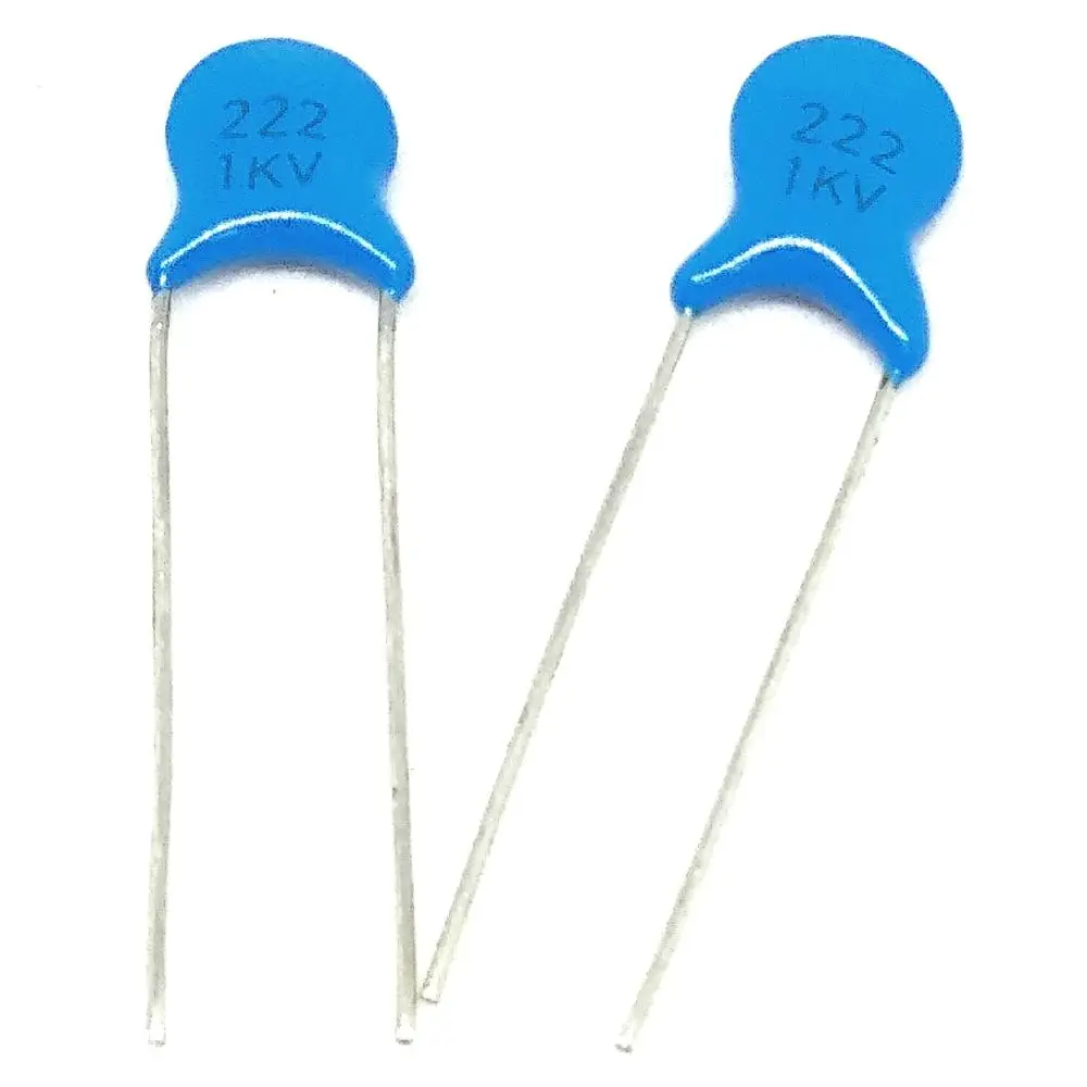 High quality 1000pcs 2.2nF 222 1KV 2200pF High Voltage Ceramic Disc ...