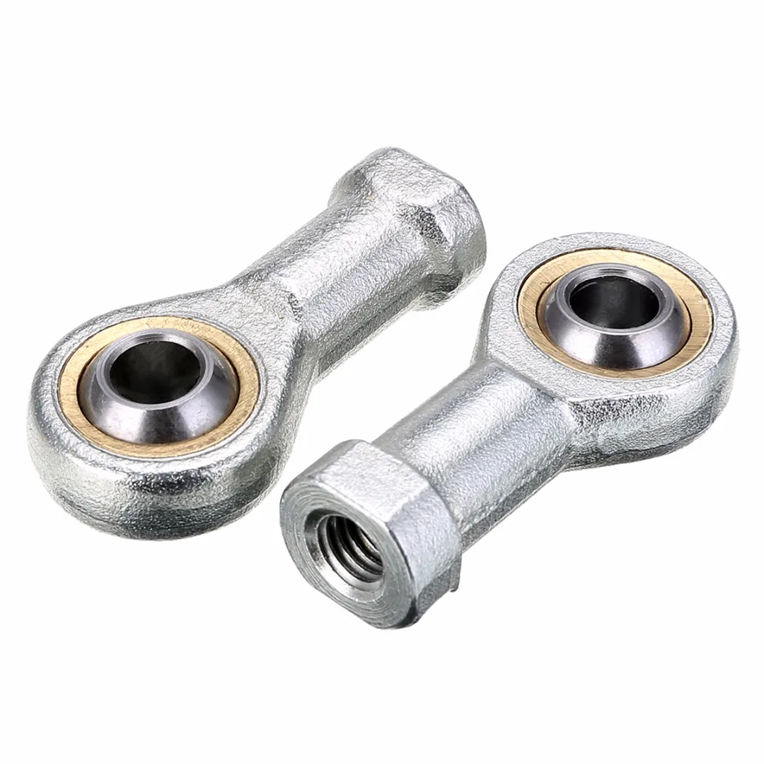 2pcs New Durable 8mm Zinc Alloy Internal Female Metric Thread Rod End Ball Joint Bearing Fish Eye Set SI8T/K with High Hardness