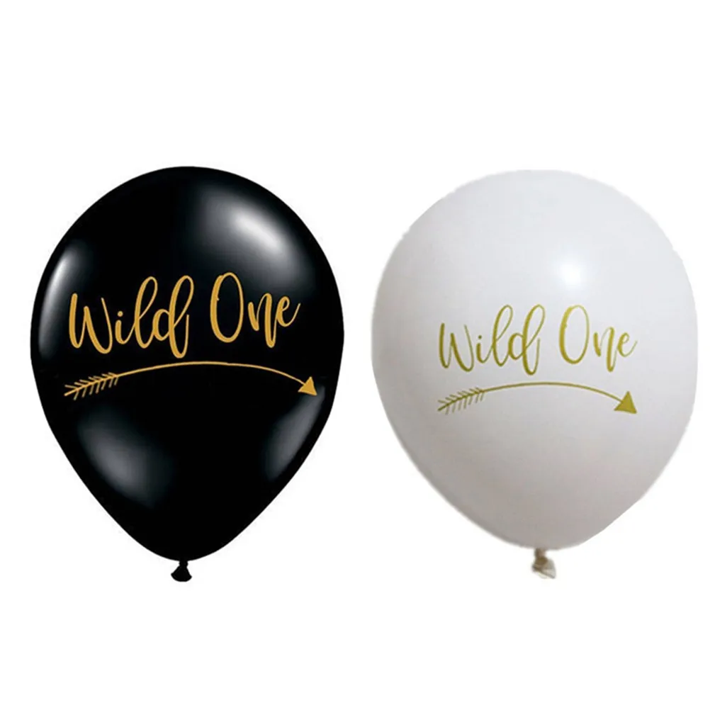 10 шт. милые &quotWild One&quot буквы день рождения латексные воздушные шары Декор баннер