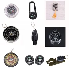 Мини Компас масштабная линейка многофункциональное оборудование на открытом воздухе Пеший Туризм Кемпинг выживания bussola brujula