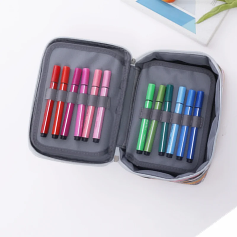 OLIKE Arts чехол для карандашей для студентов, сумка для ручек, цветные карандаши для карандашей, коробка для хранения карандашей, Органайзер
