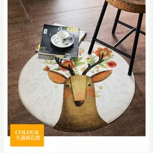 Толстый ковер для детской комнаты, круглый коврик для детской комнаты с рисунком, Yogo и Молитвенный Ковер, детское одеяло для компьютерного стула или кабинета, Декор