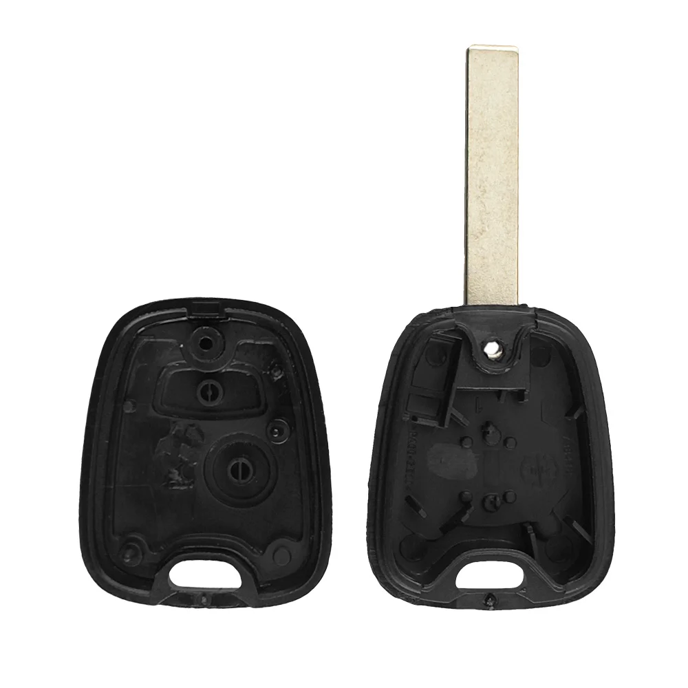2 кнопки Замена ключа автомобиля чехол Бланк с паз для Citroen C2 C3 C4 C6