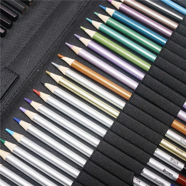 EUWBSSR 51PCS Colored Pencils Set,Drawing Pencils and Sketching  Kit,Complete Artist Kit,Professional Drawing Kit,Wood Pencil,Sketch  Painting Supplies